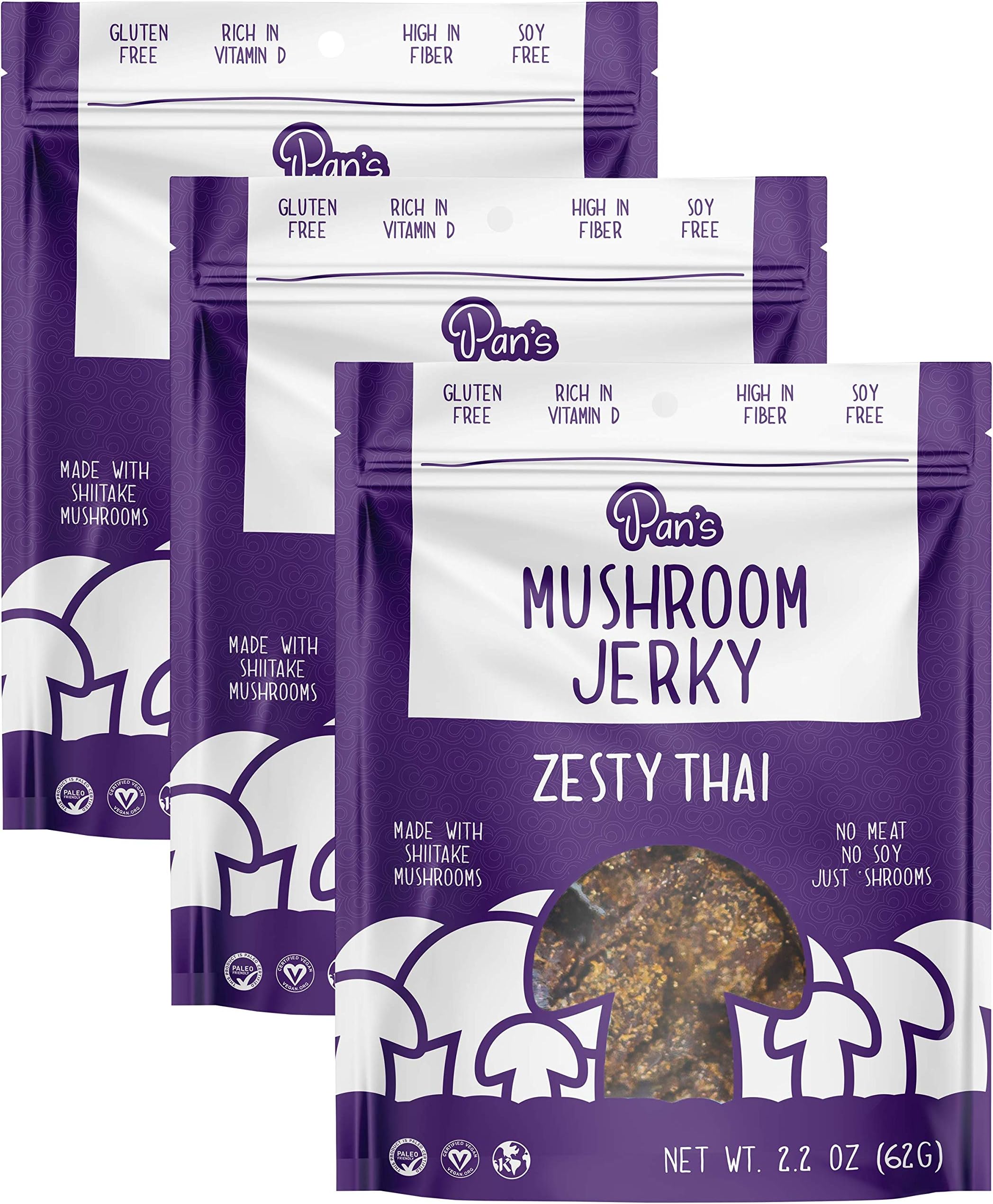 Savory Wild Vegan Portabella Mushroom Jerky Gluten