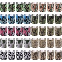 BQTQ 40 Rolls Self Adhesive Bandage Wrap 2 inch Self Adherent TapesCamo