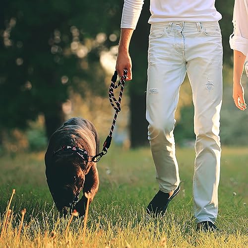 Miniatura 2 de Kruz - Correa reflectante para perro, KZROPE5048-02L, agarre de silicona suave, cierre de clic y cierre a presión, para caminar, correr,