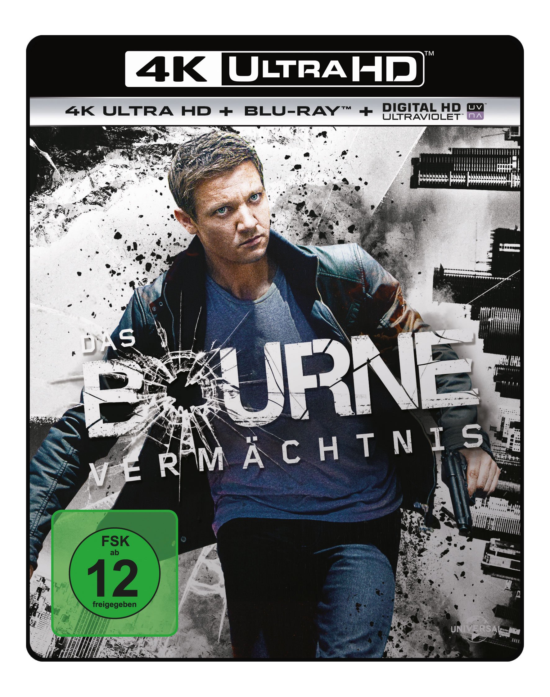 Das Bourne Vermächtnis 4K Ultra HD y Blu-ray en estuche alemán para cinéfilos