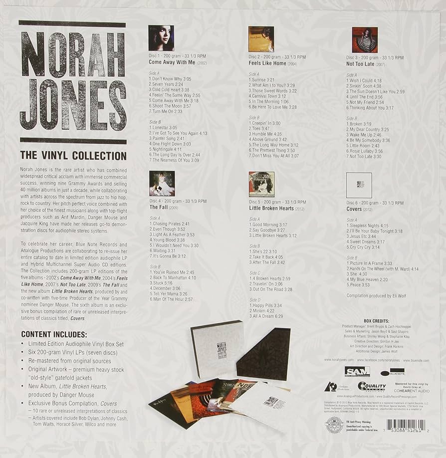 L*E様 Norah Jones The Vinyl Collection L*E様 Norah Jones The Vinyl Collection L*E様 Norah Jones The