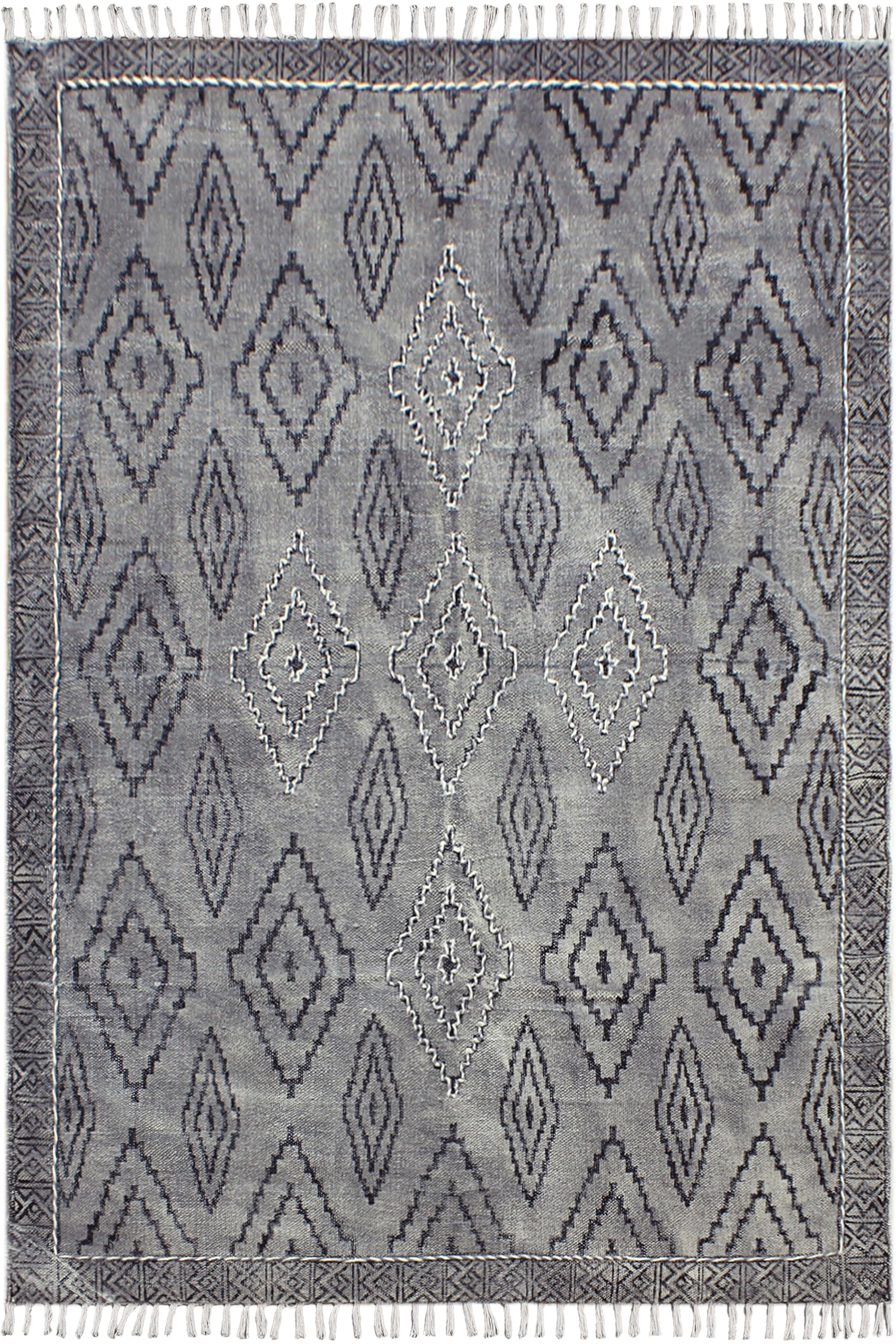Tapis de salle de bain bohème grand format lavable pour sol humide et froid