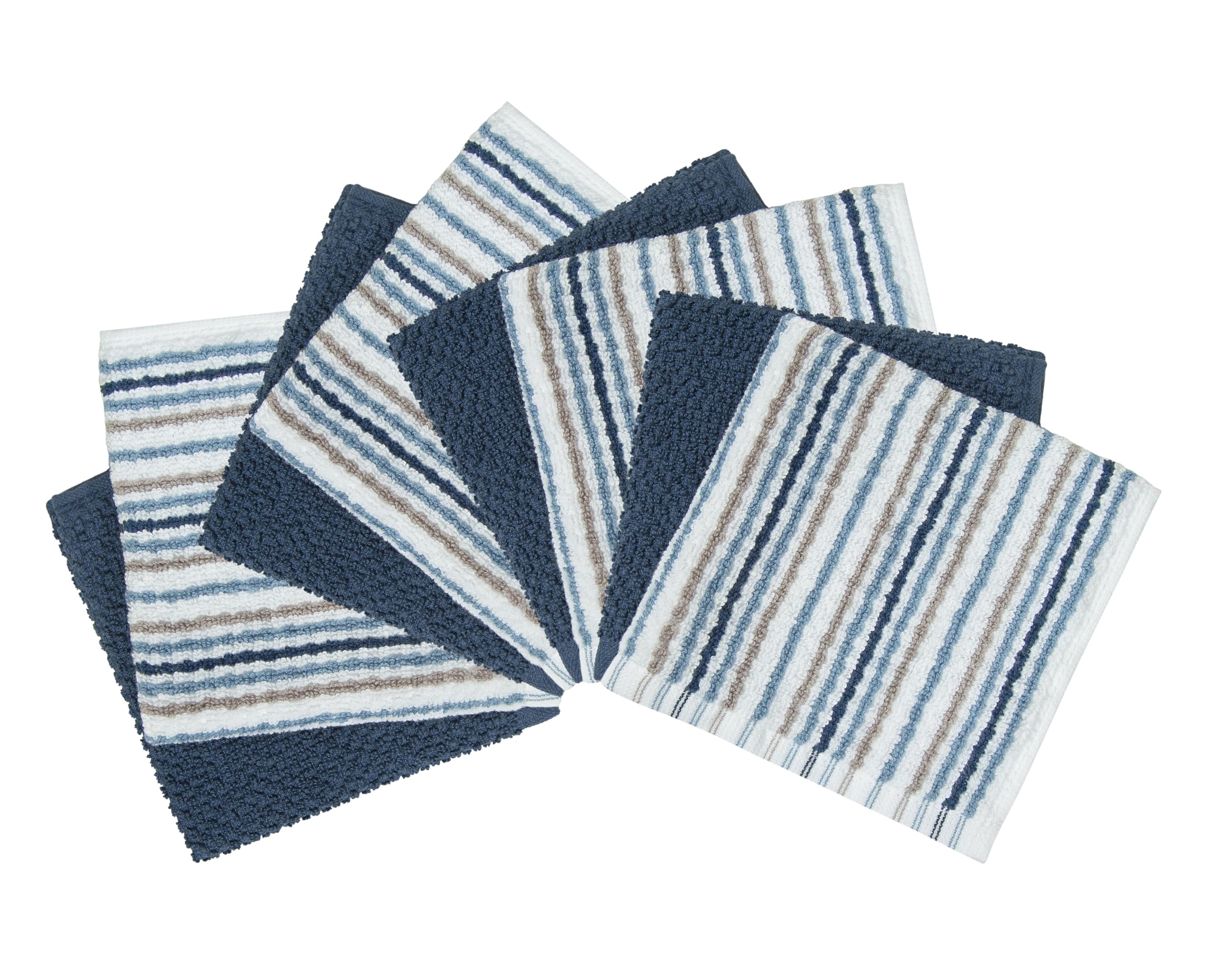 Bumble - Paños de Cocina 12 x 12 Pulgadas, Juego de paños de Cocina de algodón Hilado en Anillo 100% Natural, 430 g/m², Altamente absorbentes y Suaves, Paquete de 8, 4 Toallas de