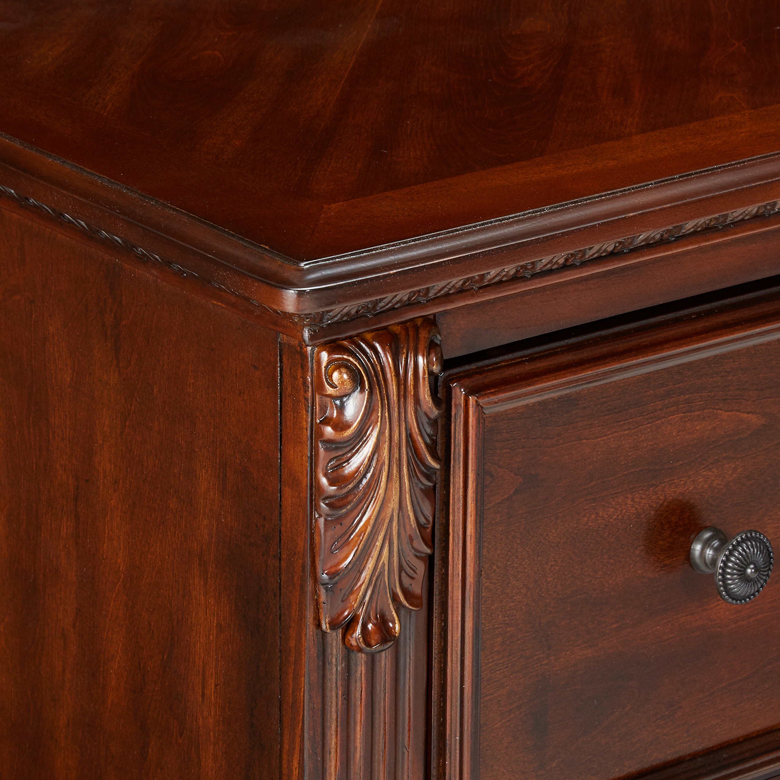 signature design by ashley leahlyn dresser Ashley Signature Design Leahlyn Dresser - Bedroom Furniture, 7 Drawers, Old World Style