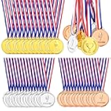 Pllieay Winner Medals Gold Silver and Bronze Medals for Party Decoration and Awards