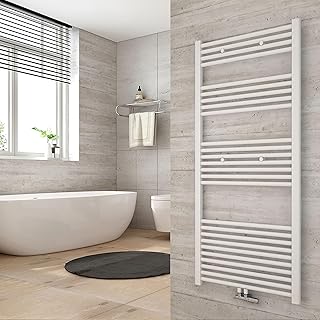 Heilmetz Anthrazit BadHeizkörper 60 x 140 cm Handtuchtrockner Bad-Heizkörper Handtuchheizkörper Mittelanschluss Heizung 663 Watt Leistung Handtuchwärmer
