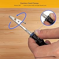 Vista 5 de KOTTO - Herramienta de soldadura Helping Hands - 4 brazos antideslizantes - Base pesada de acero con clips resistentes - Soporte para placas