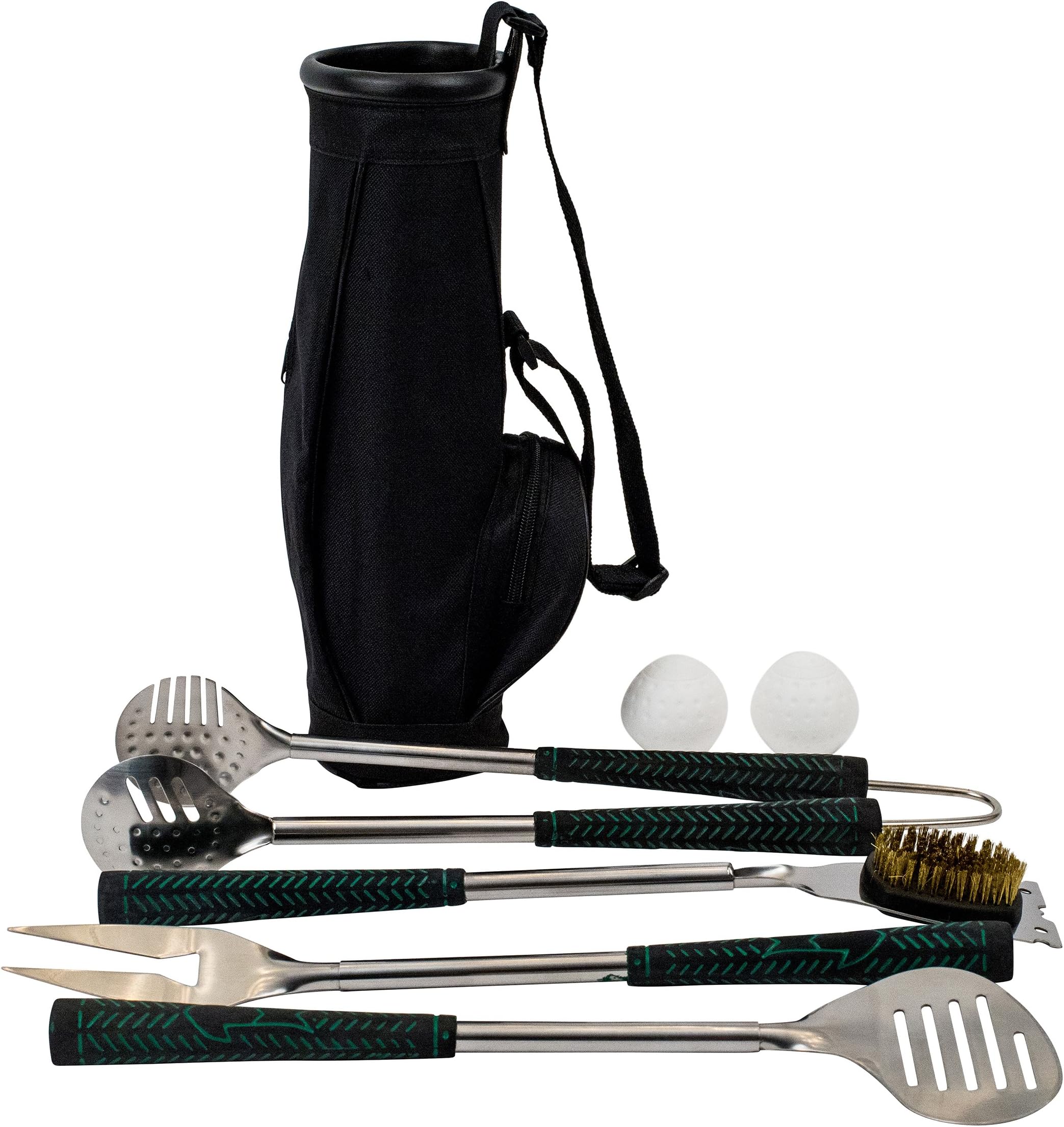 Golf BBQ Tools - 7 Piece Golf Grip Grilling Set