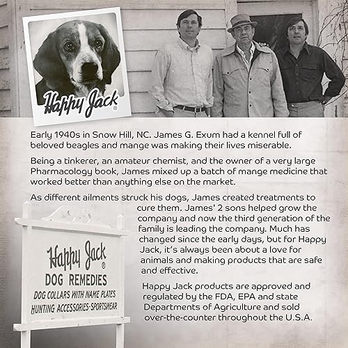 Miniatura 8 de HAPPY JACK Tratamiento Sardex Mange para perros  Alivio de picazón inodoro e inoxidable para irritaciones de la piel, incluyendo sarna severa,