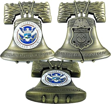 BL12-017 CBP العمليات الميدانية Philly Liberty Bell Philadelphia Field Office Challenge Coin