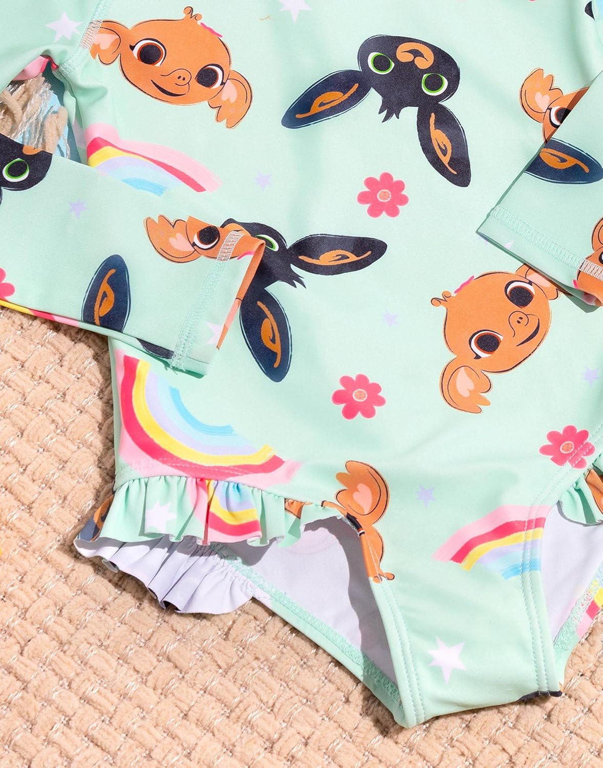 Bing Bunny Swimsuit Girls Children Toddlers Blue Sula Frill Swimming Costume