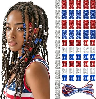 66Pcs Blue Red Hair Cuffs in Pakistan