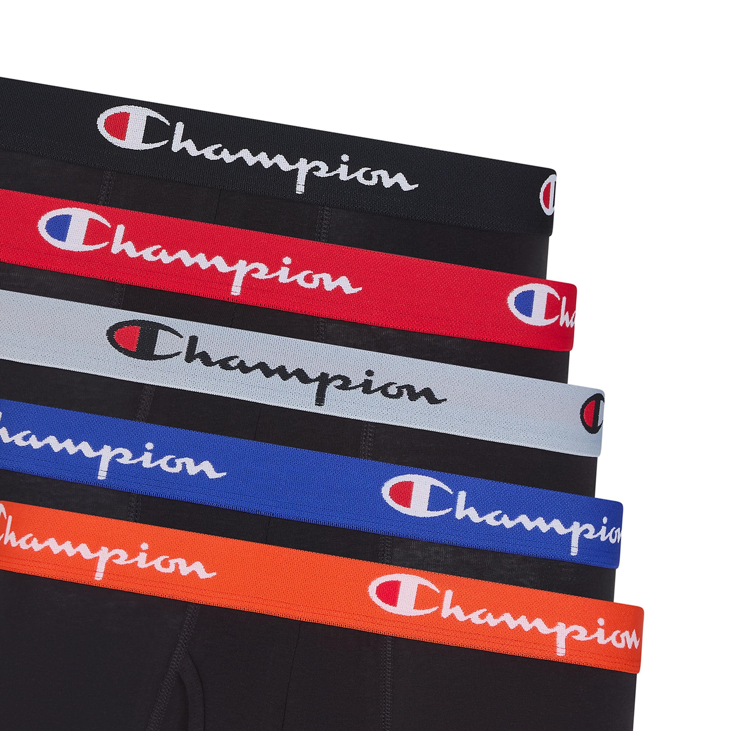 Champion Everyday Cotton Stretch- 5 Pack Boxer Corti Uomo (Pacco da 5)