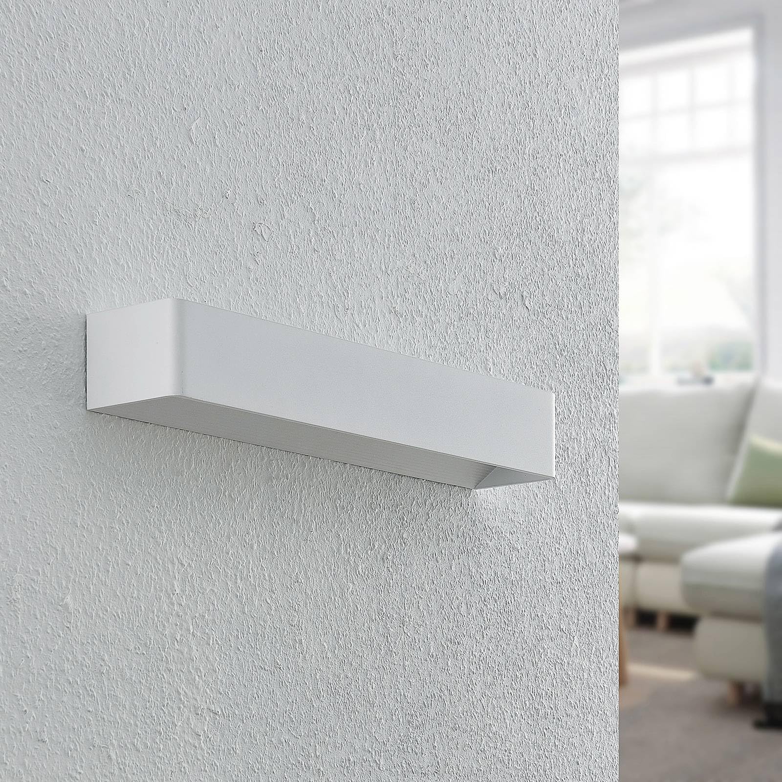Arcchio Applique a LED dimmerabile (Moderno) colore Bianco, in Alluminio ad es. Soggiorno & Sala da pranzo lampadina inclusa applique