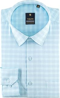7-DAYS Check Shirt for Men - Formal Shirts for Men, Regular Fit, Full Sleeve Price In India