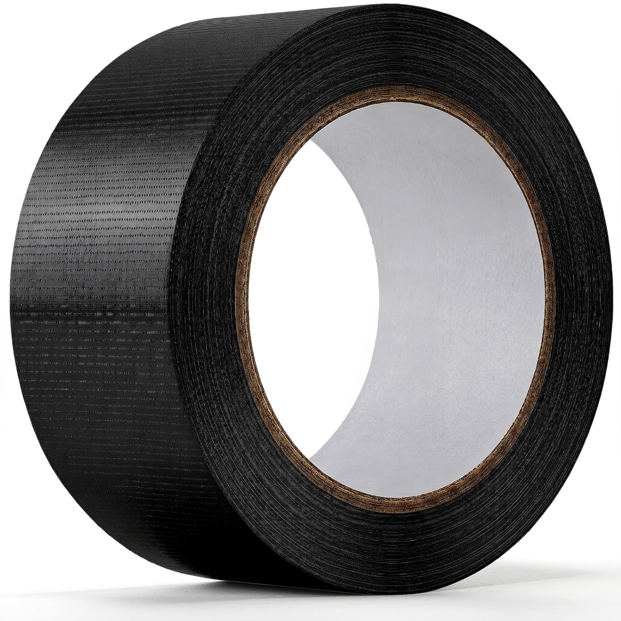 Roe Tenpo Black Duct Tape - 48mm x 50m, Heavy Duty Gaffer Tape, Waterproof, Extra Strong Adhesive, Residue-Free, Ideal for Sealing, Wrapping, Plumbing & Indoor/Outdoor Repairs (Black, Pack of 1)