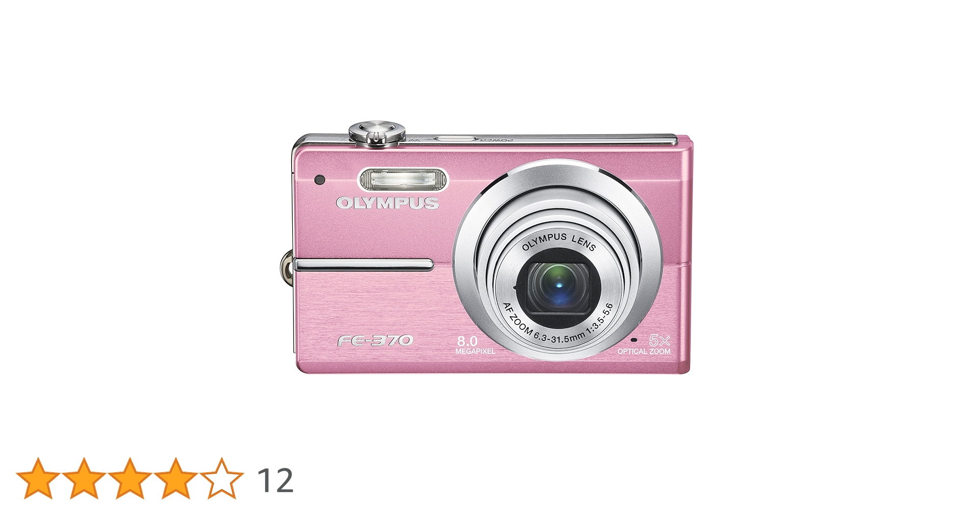 OLYMPUS オリンパス FE-370 コンパクトデジタルカメラ　ピンク OM SYSTEM Câmera digital OLYMPUS FE370 8MP com zoom óptico