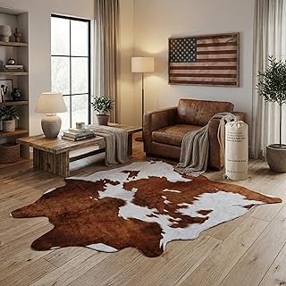 NativeSkins Faux Cowhide Rug – Brown ...