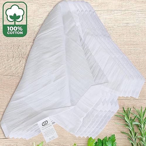 Miniatura 2 de Flour Sack - Toallas de cocina blanco paquete de 12 100 algodón servilleta de tela de 28 x 28 pulgadas envoltura de pan gasa toallas de cocina