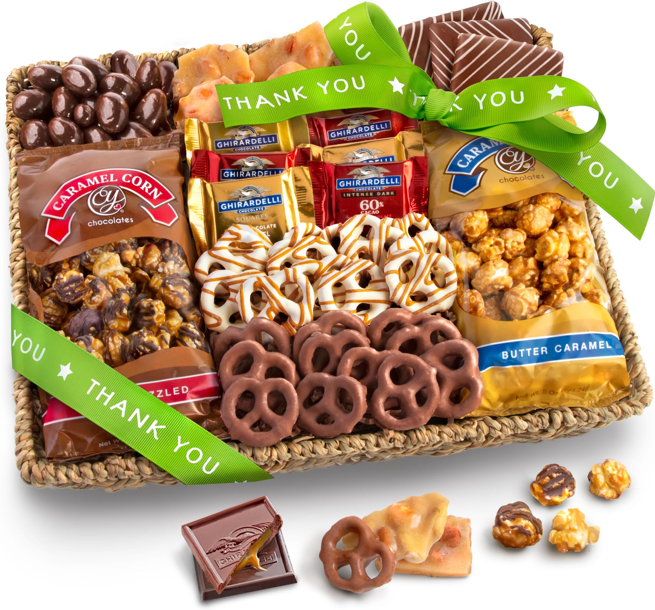 Thank You Chocolate Caramel and Crunch Grand Gift Basket