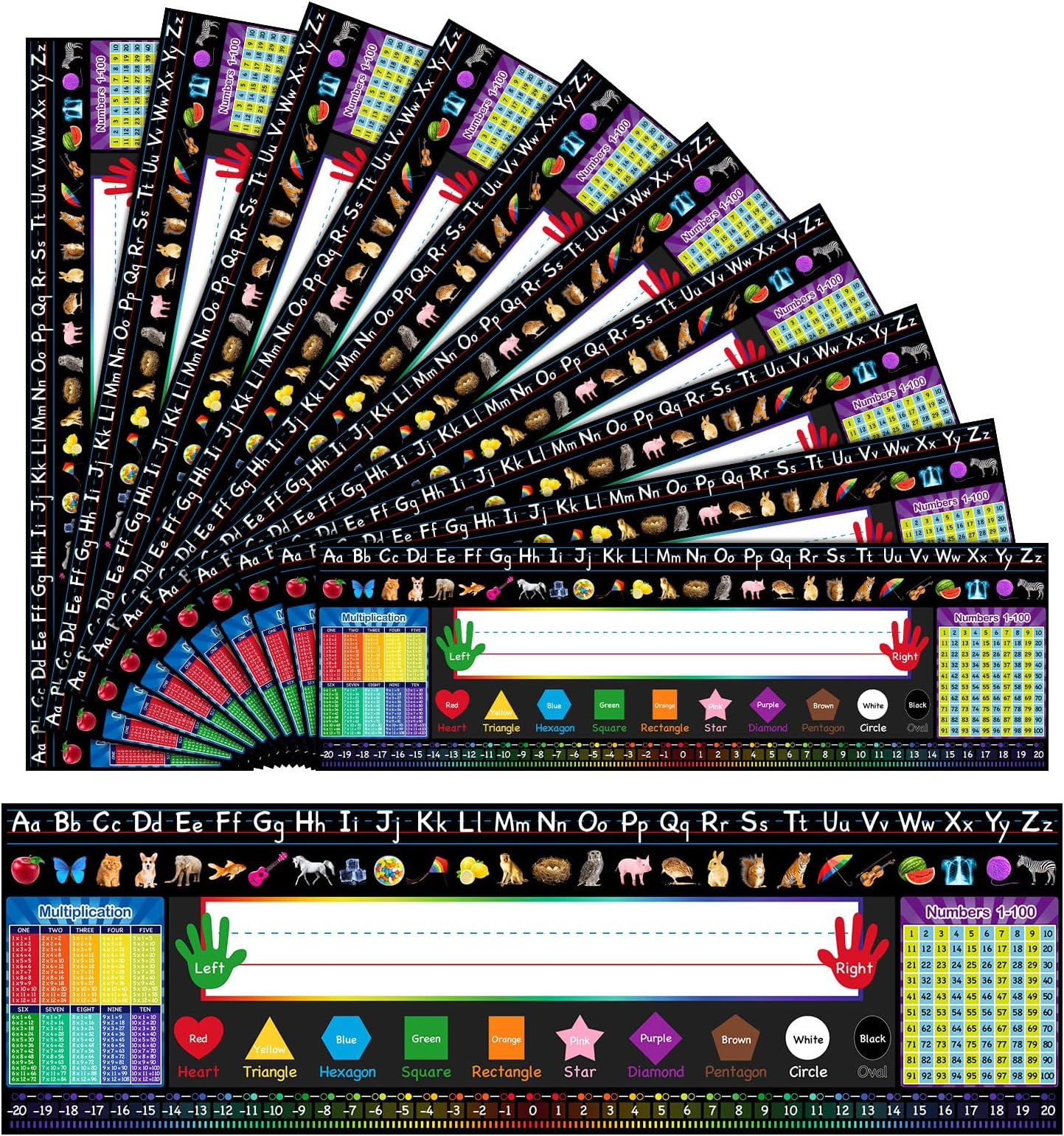 Honoson 40 Pieces Classroom Name Tags Multipurpose