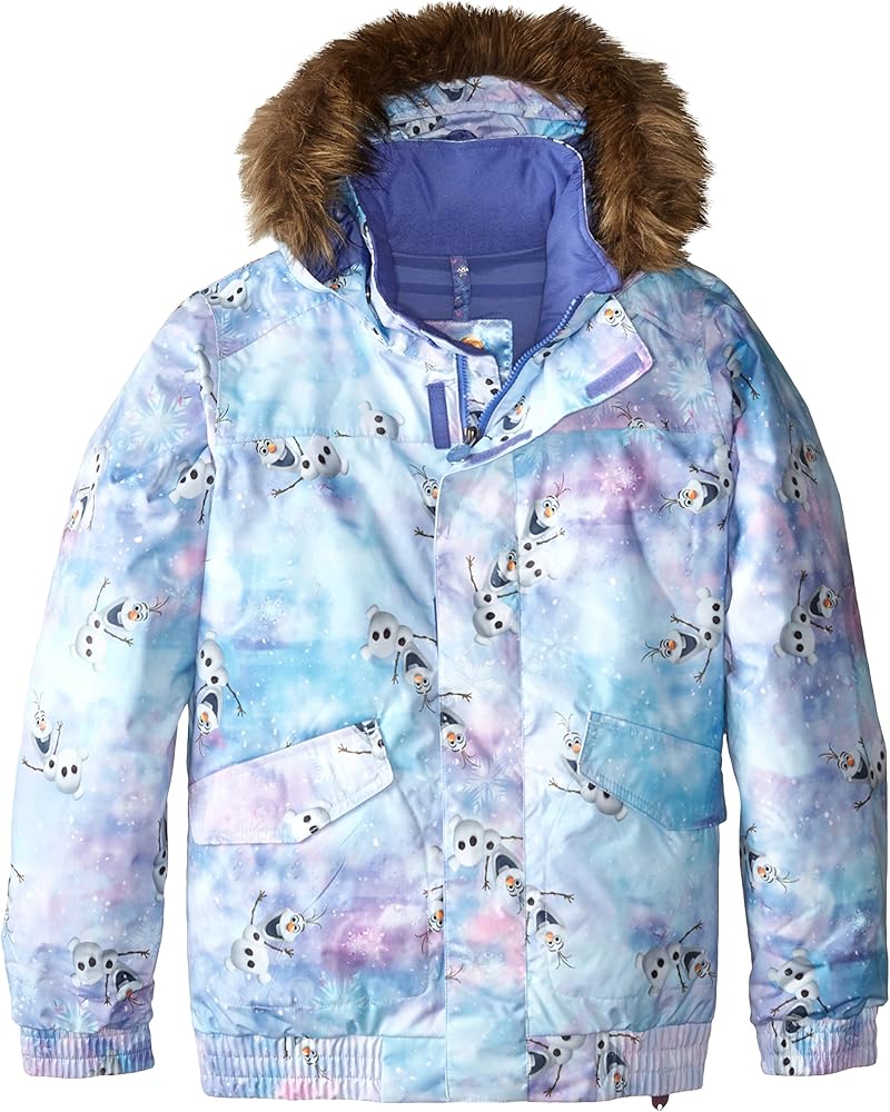 Amazon.com : Burton Kids Twist Bomber Jacket, Olaf Frozen, Medium