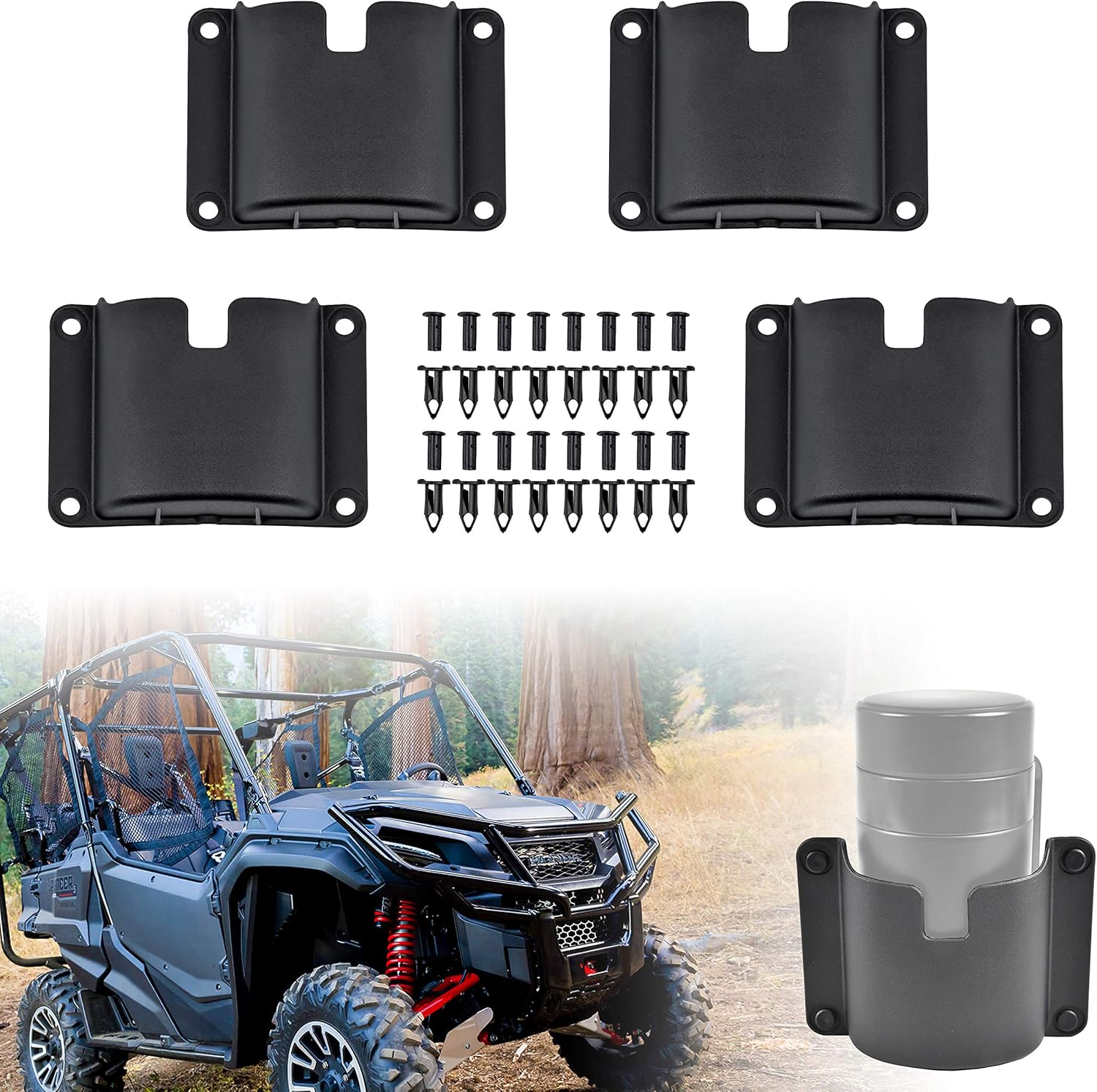 SAUTVS Cup Holder Drink Holder for Honda Pioneer 7004 10005 20142021