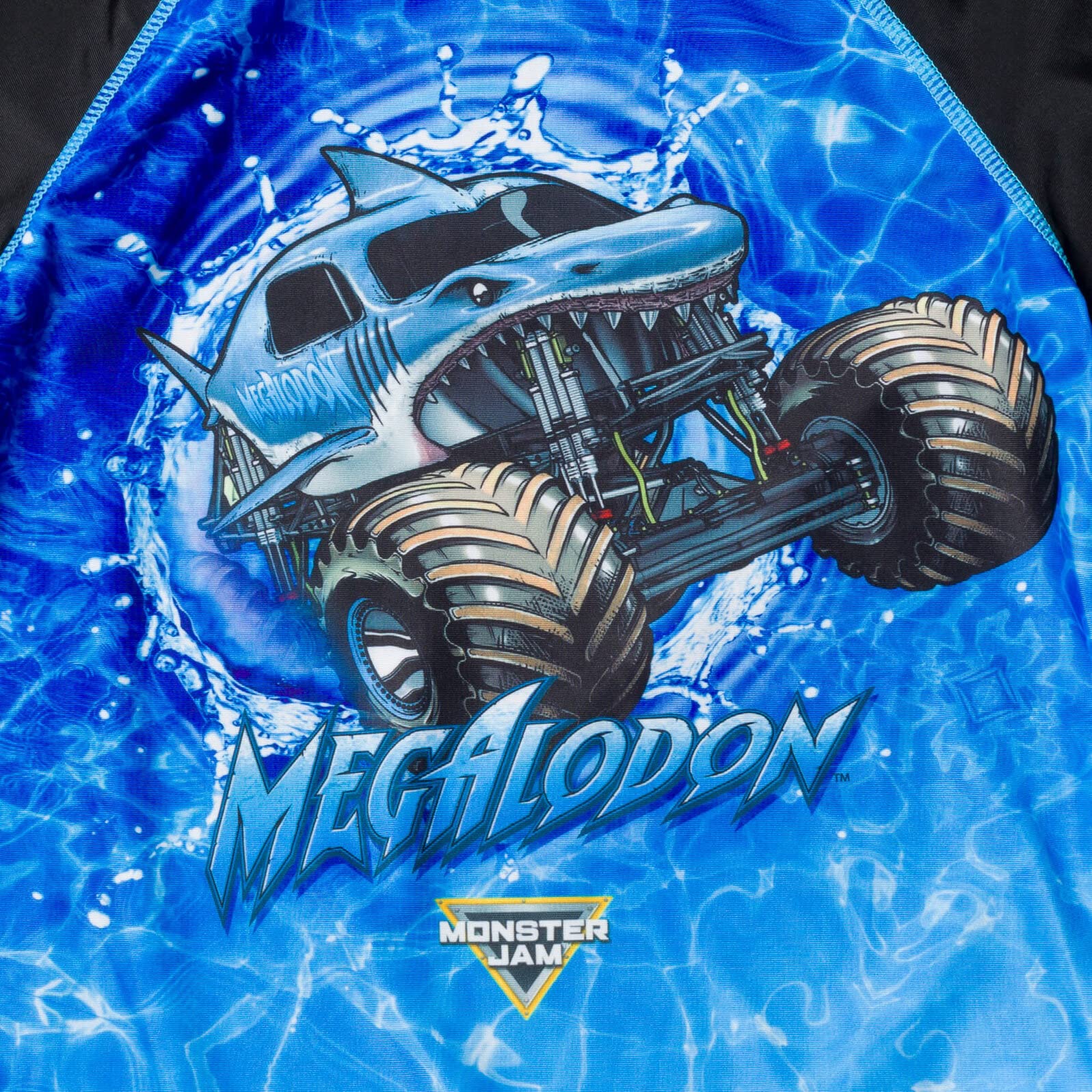 Monster Jam Megalodon El Toro Loco - Costume da bagno e rash guard e costume da bagno per bambini piccoli