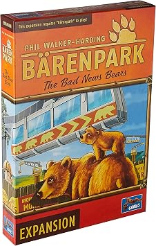 Barenpark Bad News Bears Board Game Expansion | Strategy Game | Fun Zoo Animal Themed Puzzle Game for Adults and Kids | Ages 8+ | 2-4 Players | Average Playtime 30-45 Minutes | Made by Lookout Games