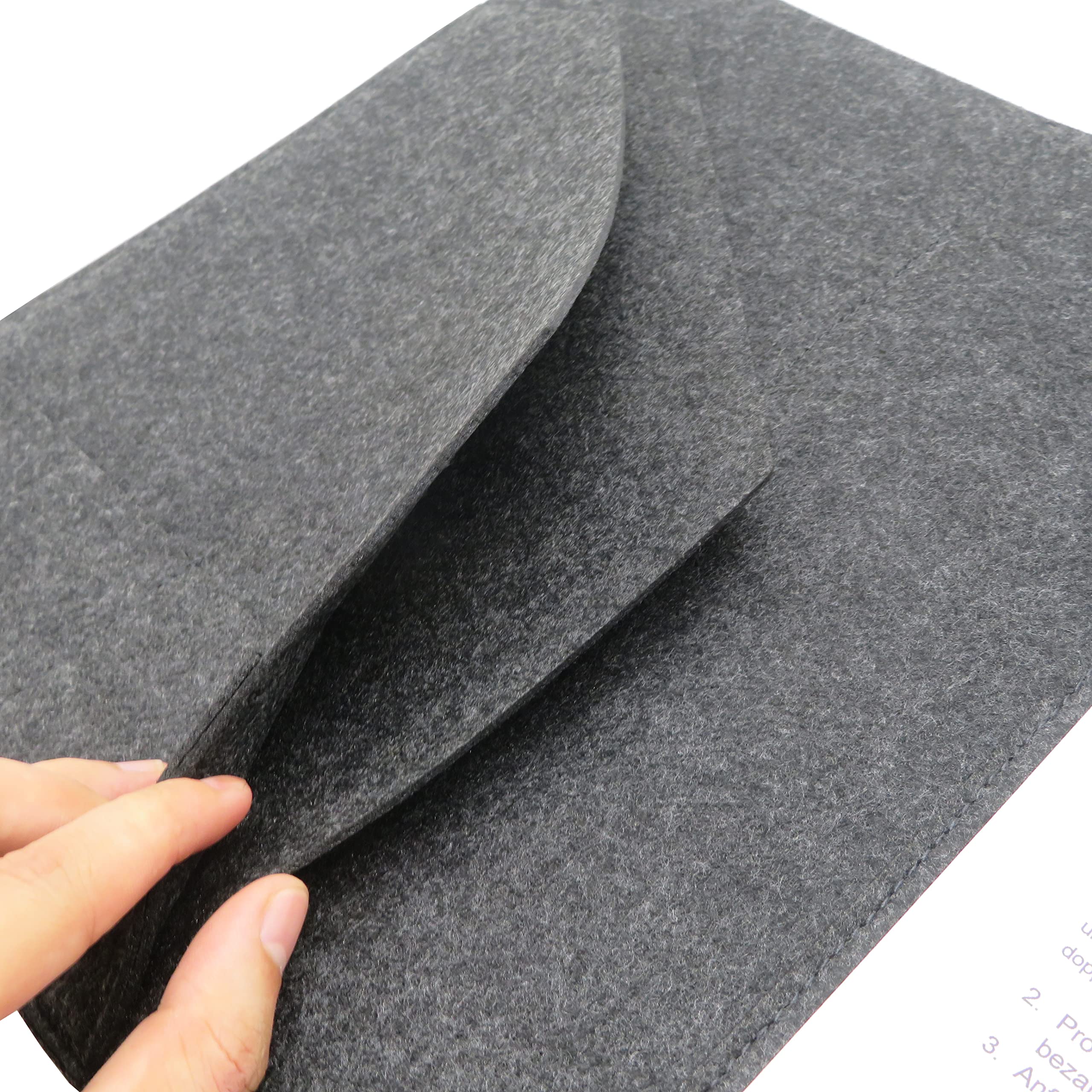 Smiling Art Writing Case Presentation Folder Conference Folder File Folder Document Bag Organiser Folder A4 Made of Felt for Writing Pad Documents - Image 2