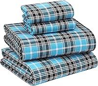 Vista 40 de RUVANTI Flannel Sheets Twin Size - 100% Cotton Double Brushed Twin Sheets Set, Deep Pockets 16 Inches, All Seasons Breathable & Extra Soft Bed Bali