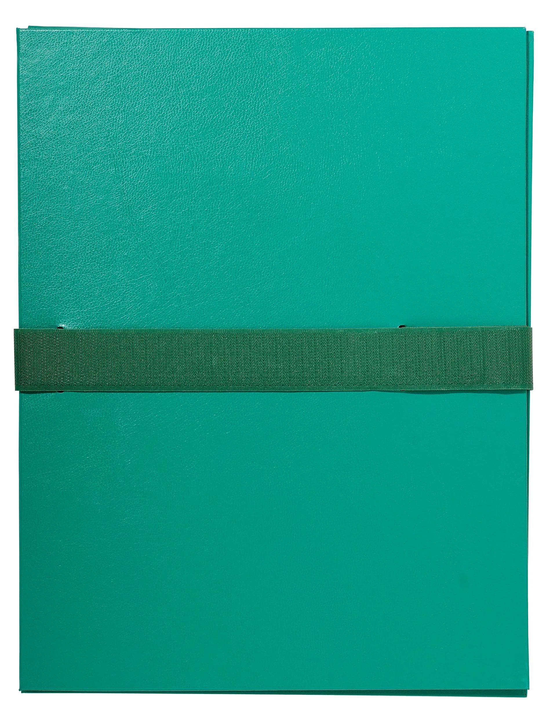 Exacompta 10 Cartelle Soffietto Balacron Verde