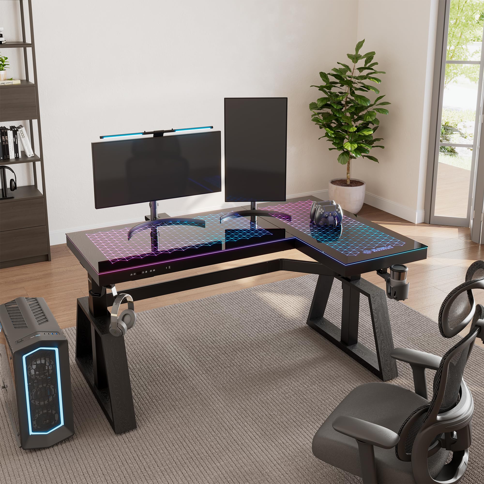 Eureka Ergonomic 60 Inch L Shaped Standing Desk - Dettaglio