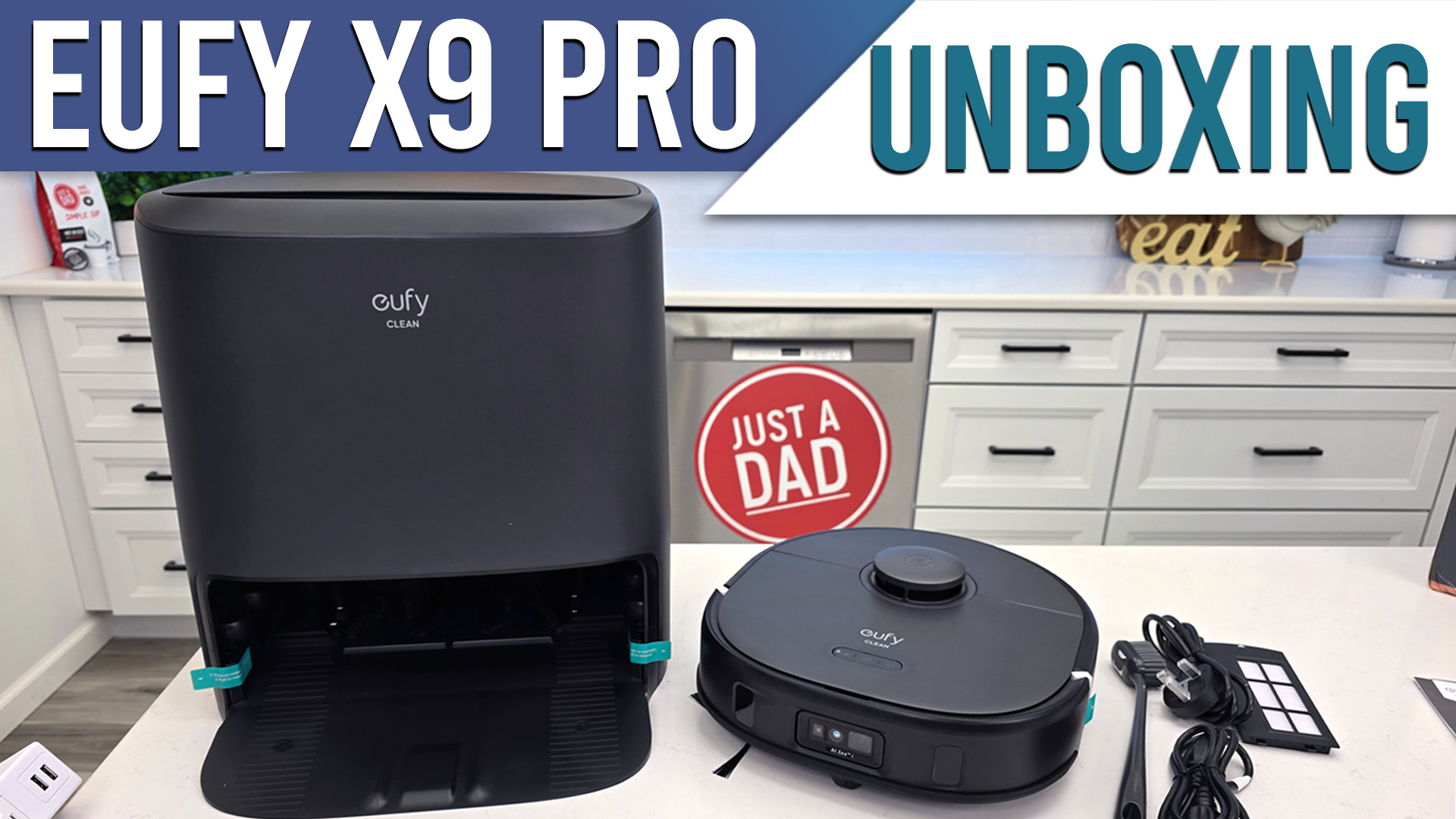 Watch eufy X9 Pro Robot Vac/Mop with Auto-Clean Station UNBOXING
