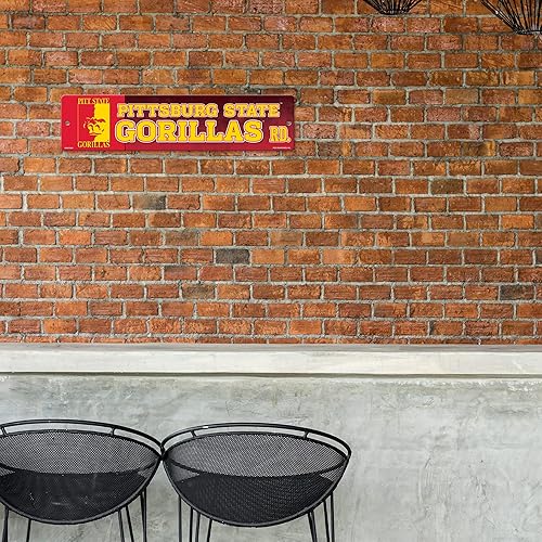 Vista 486 de Rico Industries Letrero de plástico de la NCAA de plástico de 4 x 16 pulgadas Alternativo