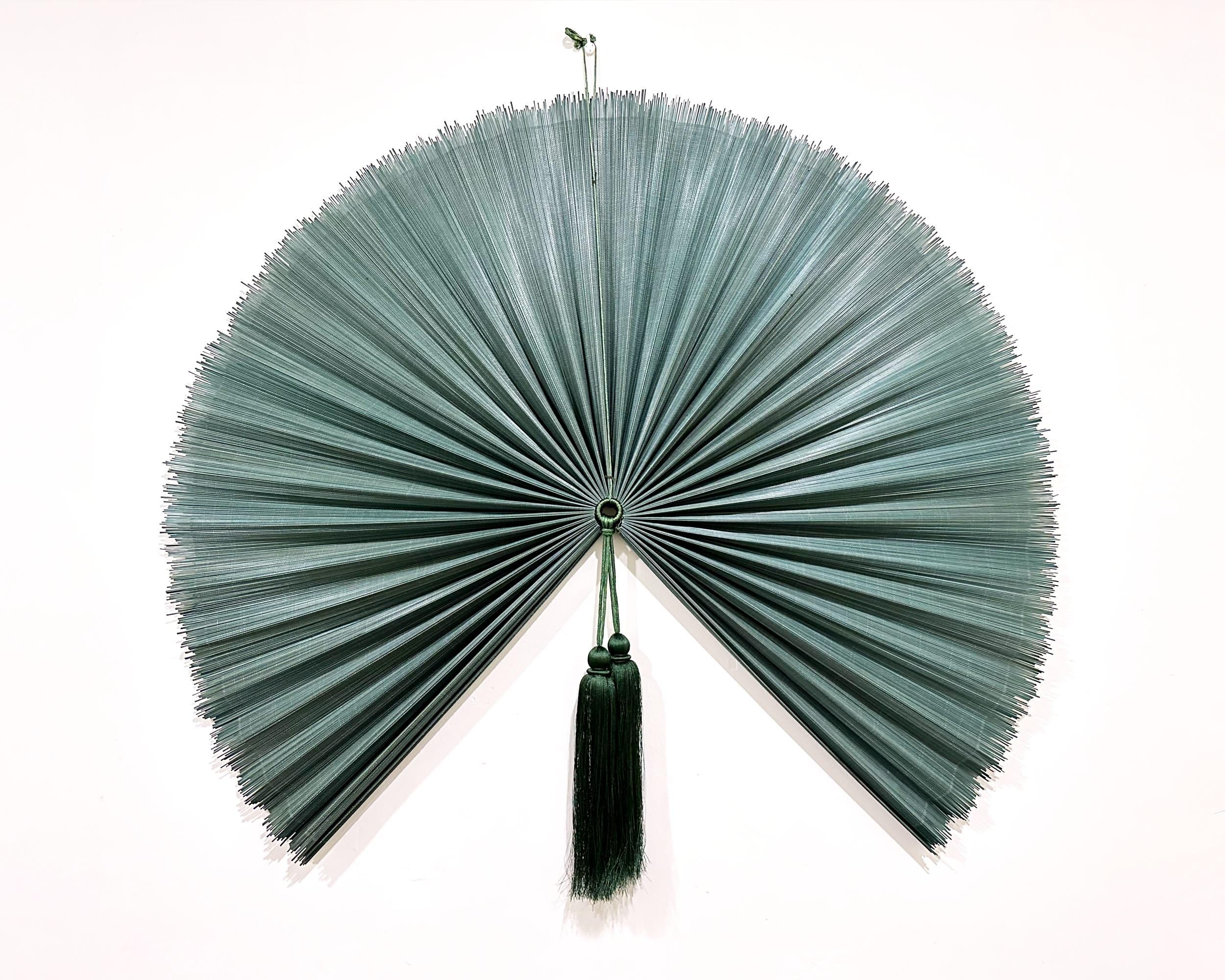 Wandventilator aus Bambus, 50,8 x 101,6 cm, modern, natürlich/umweltfreundlich, umweltfreundliche Bambus-Konstruktion, ganzjährig dekorative Vielseitigkeit und natürliche Kühlung
