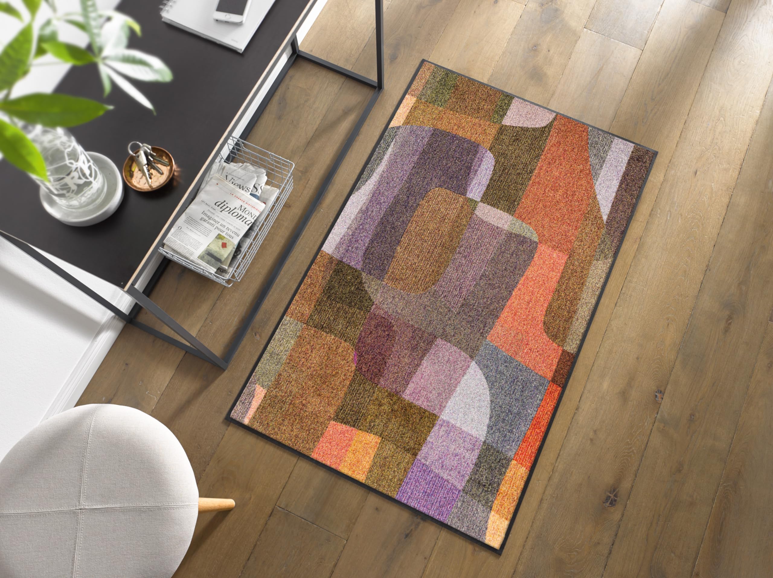 Wash+Dry Future Mind Doormat, 75 x 120 cm, Washable for Indoor and Outdoor Use Colourful, 75 x 120 cm (Rectangular) - Image 3
