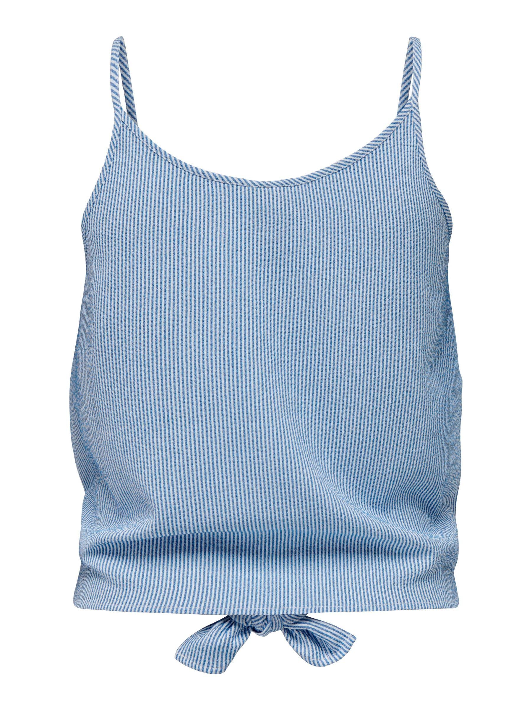 Only Onllecey SL Knot Singlet Noos Wvn Top Donna