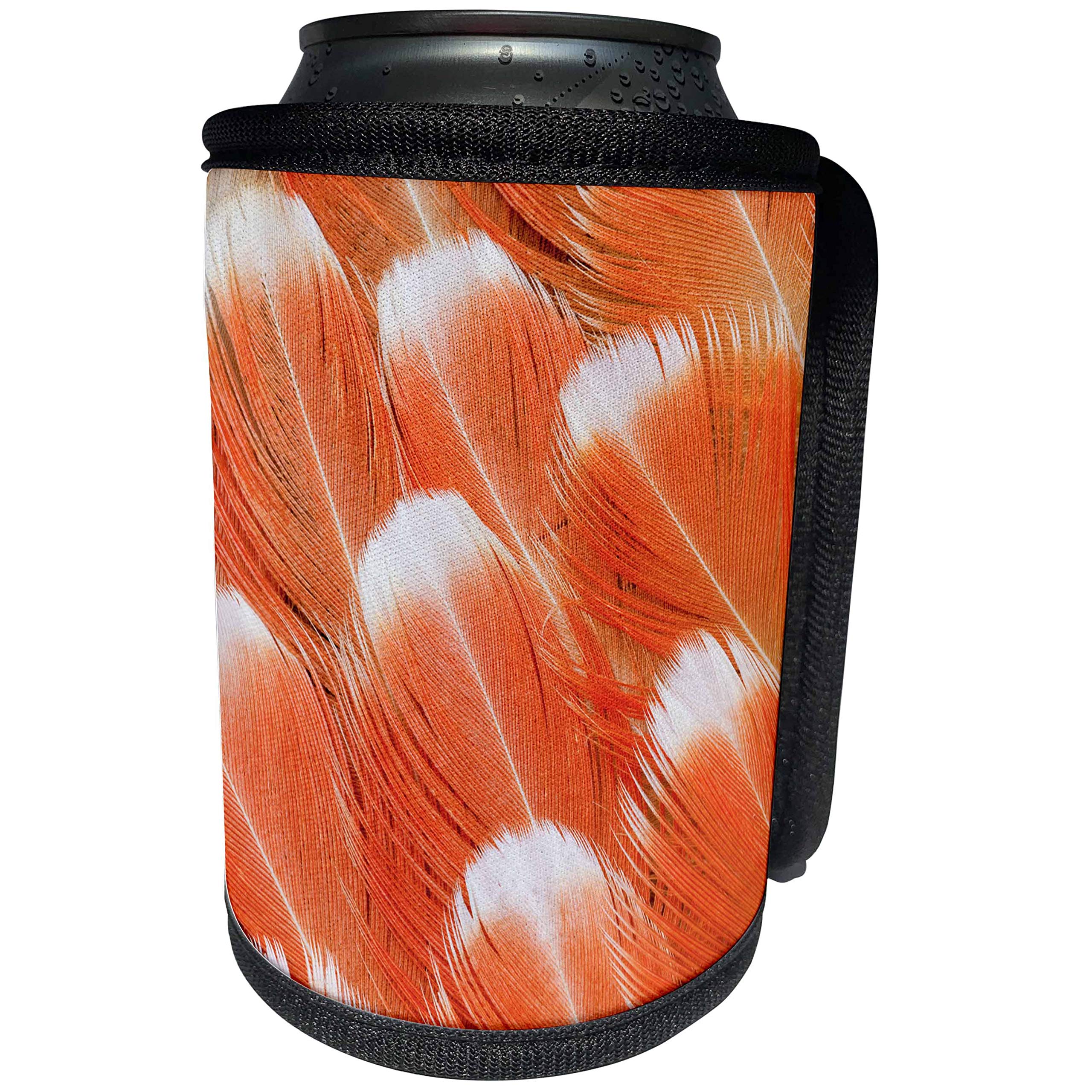 Can Cooler Bottle Wrap - Red Vent Cockatoo rump feathers Feathers