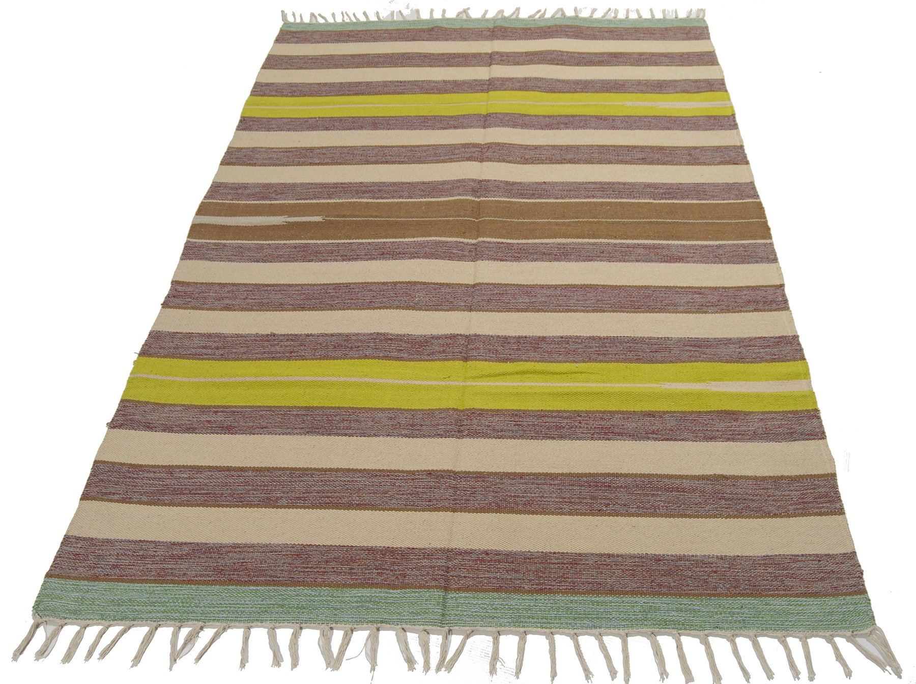 Galleria Farah1970 - 180x120 CM Kilim Autentico, Originale e Fatto a Mano Ideale Per la Sala, Salotto, Ufficio, Seconda Casa e la Cucina (LAVABILE IN LAVATRICE)