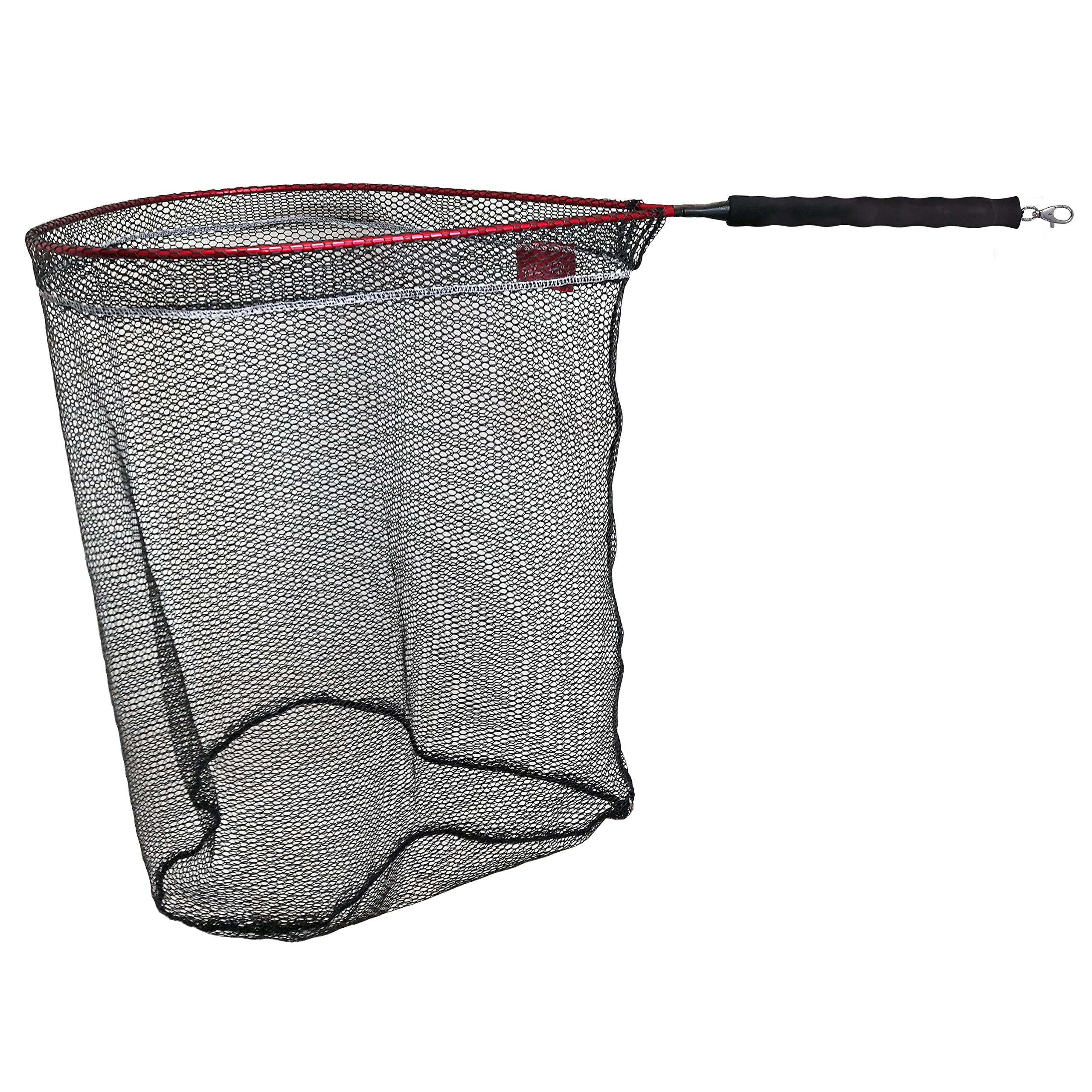 FLADEN Maxximus Watfischnetz für Angeln (50 x 60 x 65 cm), robustes Aluminiumgestell mit 30 cm Griff, ideal für Forelle und Lachs [32-3230]