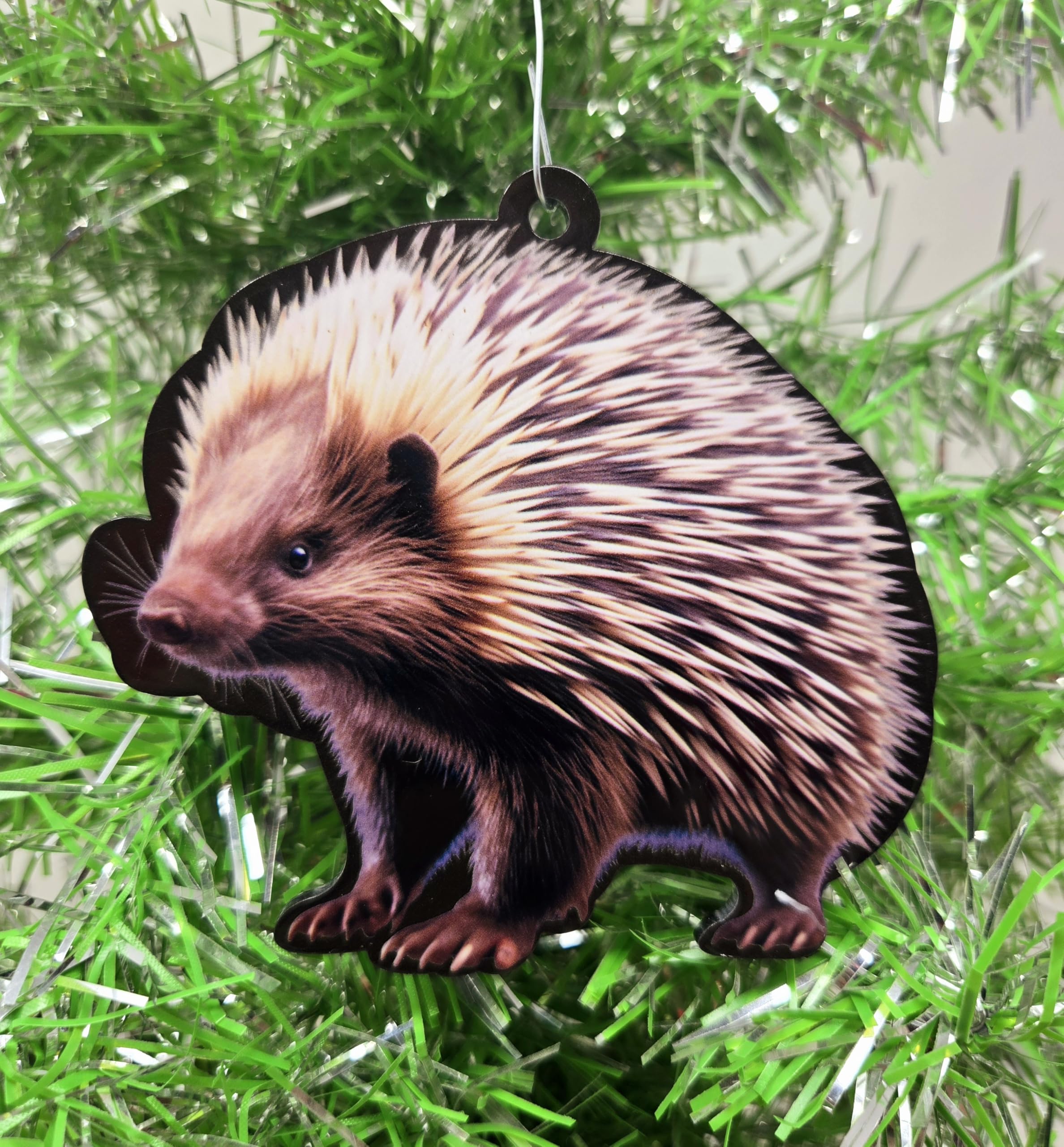 Décoration porc-épic en résine pour orner les parterres de jardin et terrasses