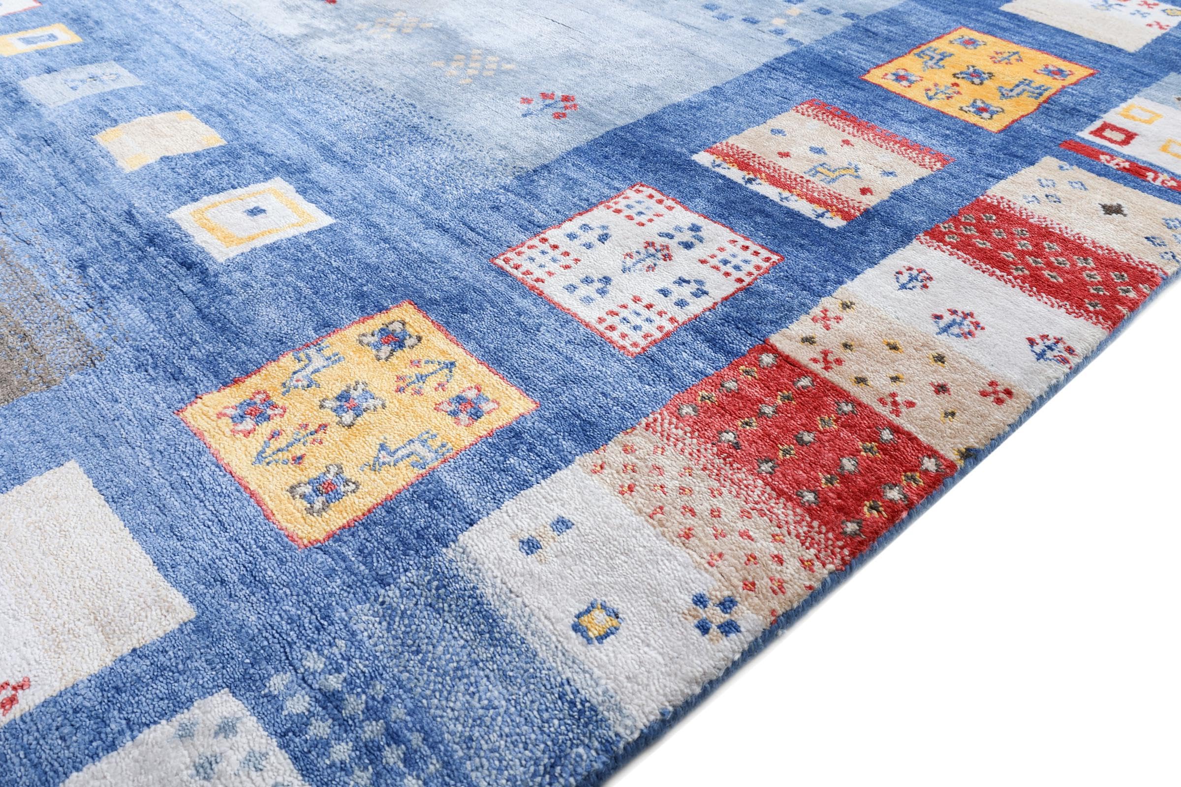 Gabbeh Loribaft 200x307 Ręcznie tkane Nowoczesny Dywan orientalny Dywan Indie