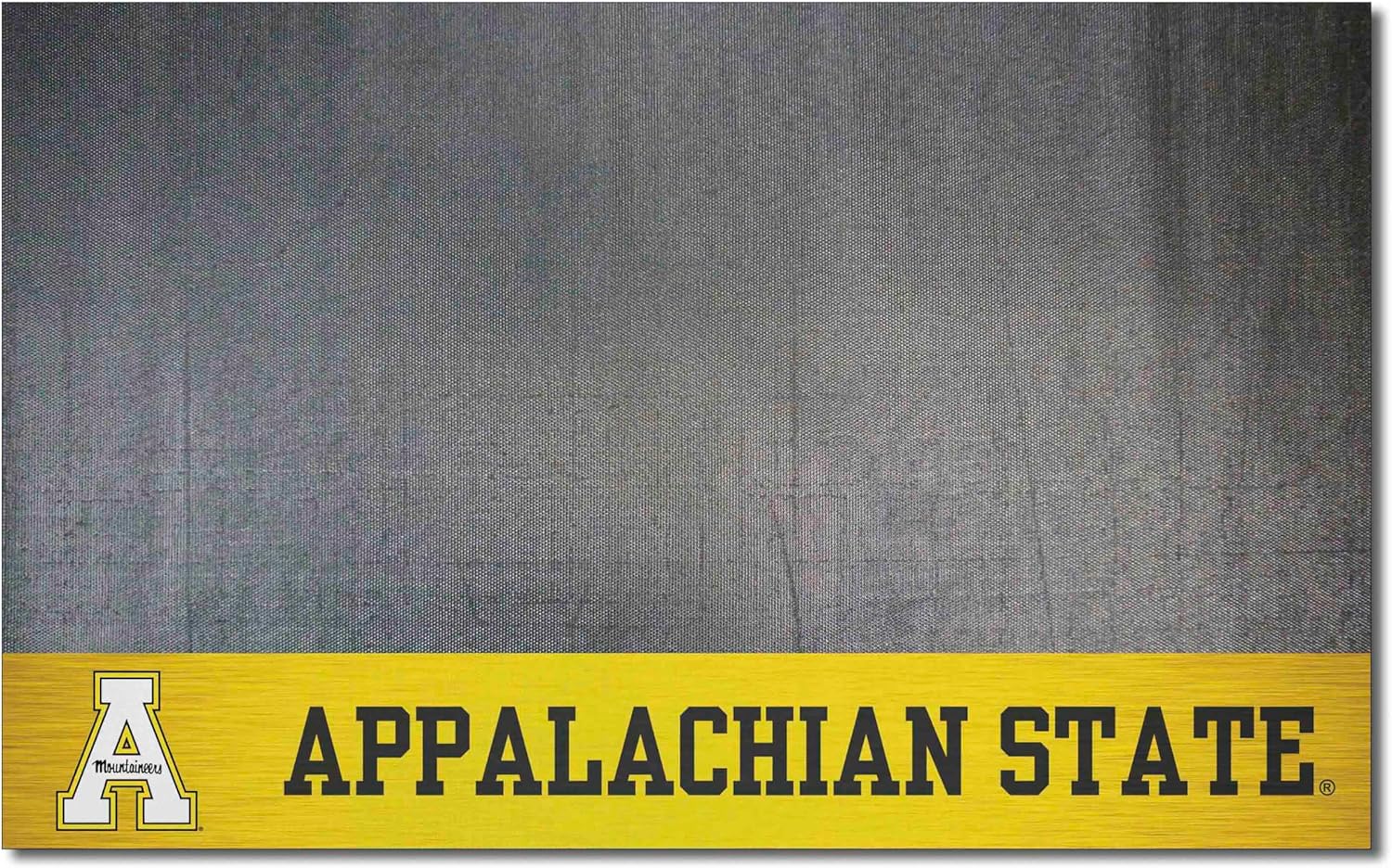 FANMATS 21623 Appalachian State Mountaineers Vinyl Grill Mat - 26in. x 42in. - Deck Patio Protective Mat | Oil, flame, and UV resistant