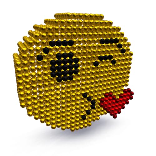 Emoji Magnet World 3D Art - Building by Magnetic Balls
