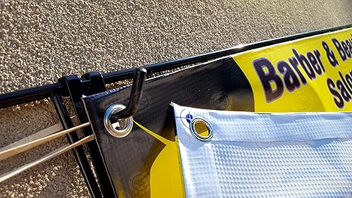 Miniatura 7 de Cartel de vinilo colorido con texto en inglés "Barber & Beauty Salon Now Hiring Banner"