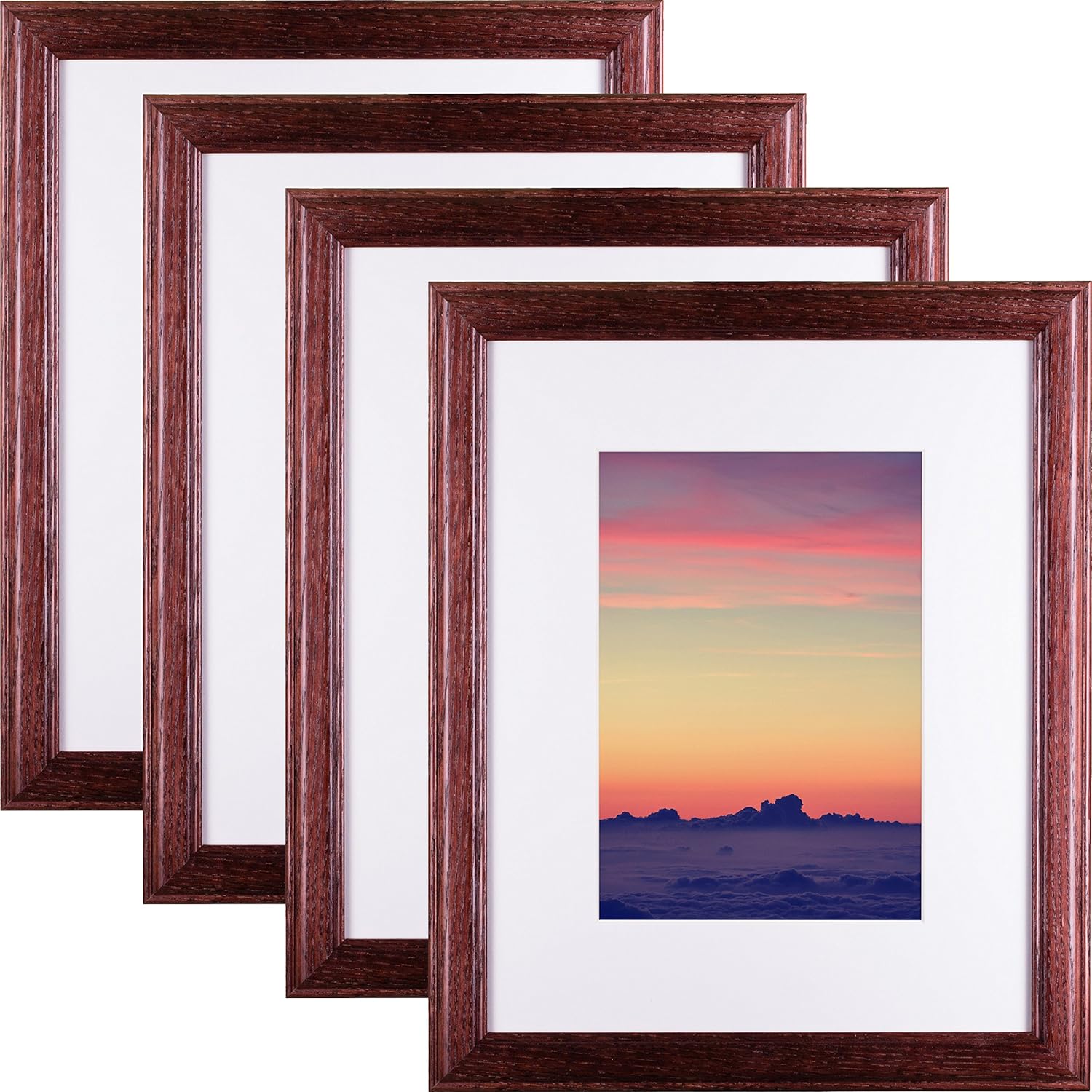 Craig Frames 2364CH Hardwood Picture Frame, 4 x 10 Inch, Red, Set of 4