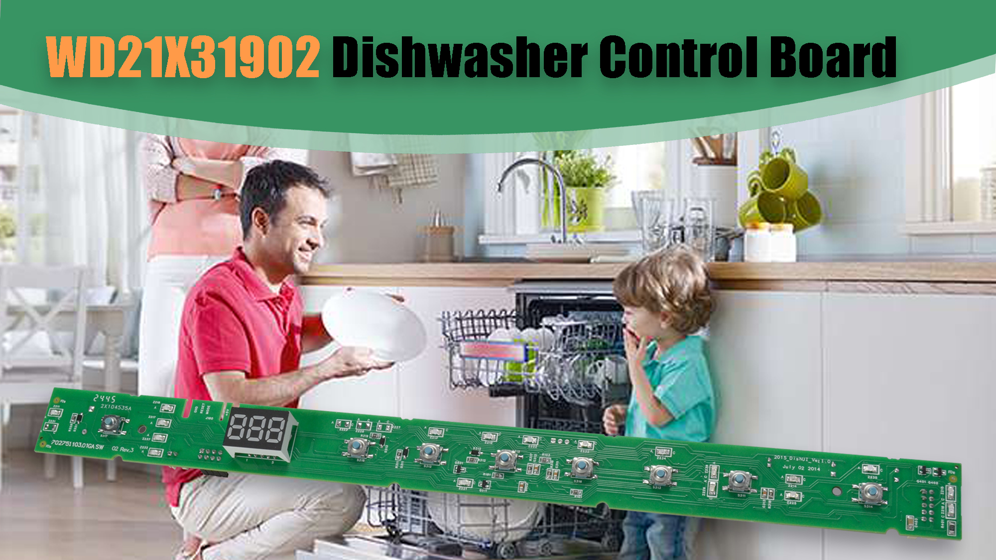 Amazon.com: WD21X31902 WD21X31902C WD21X23462 Dishwasher Control