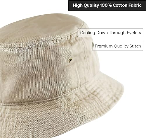 Miniatura 5 de The Hat Depot - Sombrero unisex 100 algodón 300N fácil de guardar para viajar playa y verano