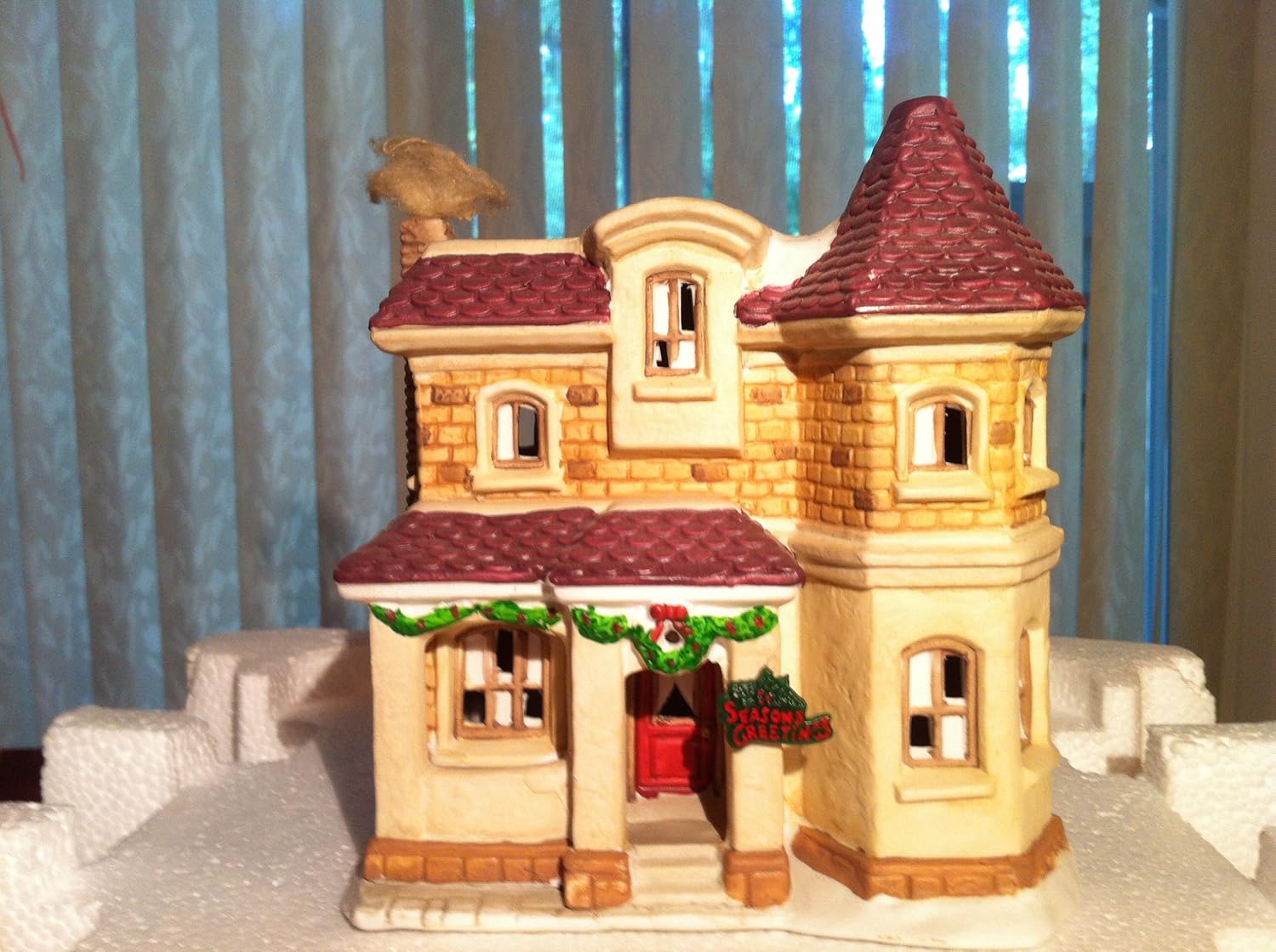 A Wonderful Holiday Christmas Village "It's a Wonderful Life" The Old Granville House of Bedford Falls